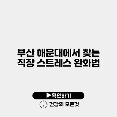 부산 해운대에서 찾는 직장 스트레스 완화법