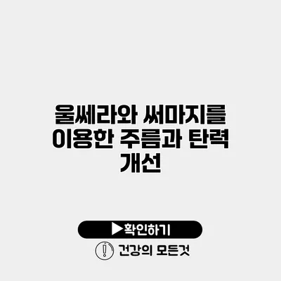 울쎄라와 써마지를 이용한 주름과 탄력 개선