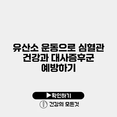 유산소 운동으로 심혈관 건강과 대사증후군 예방하기