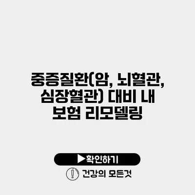 중증질환(암, 뇌혈관, 심장혈관) 대비 내 보험 리모델링